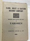 1943 Elgin Joliet Eastern Railway Company Chicago Outer Belt Line Rules Yardmen