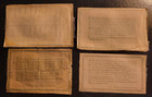 Vintage State Of California Angling Licenses Citizen 1932 1933 1934 1935 Lot 4
