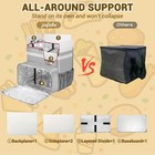 Pizza Insulated Bags For Delivery Large Food Backpack Expandable Bike Leakproof