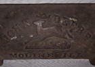 Vintage Antique John Deere Moline Iiig Cast Iron Tractor Tool Box Door