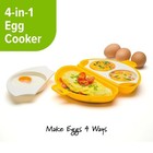 Microwave Egg Cooker Poacher Omelette Maker Steamer 4-in-1 Kitchen Breakfast