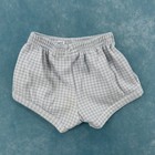 Vintage Disney Baby Blue Gingham Bloomers Newborn Elastic Waist Diaper Cover