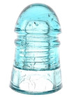 Cd 126 3 No Name Blue Aqua Antique Glass Telegraph Insulator Scarce