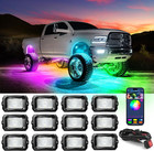 Mictuning C2 Max Rgb ic Chasing Color Rock Lights Kit 12-24 Pods ip68 Waterproof