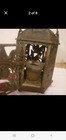 Vintage 8 5 Inch Tall Japenese Locust Patterned Cast Iron Outdoor Lantern 