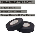 Electric Insulation Tape Fabric  3 4in X 50ft Automotive Cloth  Black