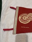 Vintage 1970 Detroit Red Wings Nhl Services Red Full Size 29 Inch Pennant  Nice 