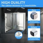 24 x24 x12  304 Stainless Steel Ip66 Waterproof Electrical Enclosure