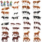36pcs Ho Scale 1 87 Well Painted Farm Animals Cows Horses Shepherd People