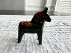 Vintage Swedish Painted Wood Dala Horse Souvenir Figurine