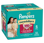 2 Pack Pampers Swaddlers 360 Baby Diapers Size 5  52 Count Pack