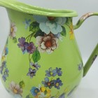 Mackenzie Childs Flower Market Green Enamel 3 Qt Pitcher 8 5  Retired Rare New 