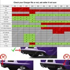 For 2015-2023 Dodge Charger Srt Mdp Style Rear Diffuser Bumper Lip Glossy Black