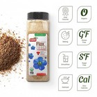Badia Organic Ground Flax Seed 16 Oz - Premium Superfood High In Fiber Omega-3