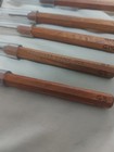    dockyard Micro Carving Tools Set Usa Cherry Wood Handles Like New Chisel Denim