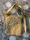 Boho Crochet Floral Crossbody Bagrose Butter-yellow Cottagecore Vintage-inspired