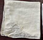 Antique Vtg Linen 6 Lot Handkerchiefs  Hankies Embroidery Cutwork Lace Edge - Ex