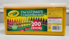 Crayola 200 Crayons The Ultimate Crayon Reusable Bucket Great For Kids Likenew