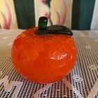 Vintage Hand-blown Murano Style Solid Glass Fruits  Life Size  Set Of Six