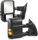 For 99-07 Ford F250 350 450 F550 Super Duty Power Heated Led Signal Tow Mirrors