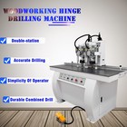 110v Woodworking Hinge Drilling   Boring Machine Double Station 45-9 5 Drill Bag