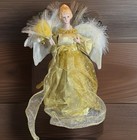 Kurt Adler Angel Tree Topper 13    Fiber Optic Led Color Changing Lights Feathers