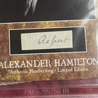 Alexander Hamilton Handwritten Word Cut From A Beckett Autograph Signed Letter