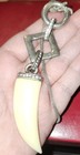 Vintage Horn Silver Crystal Cz Chain Modern Necklace Amazing 