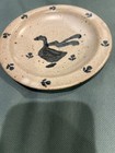 Vintage Hand Signed Studio Pottery Salt Glaze Goose Small Dish  Bowl