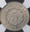 1866 With Rays Shield Nickel Ngc Au 55 Nice For The Grade With A Much Better