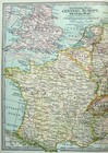 Central Europe - Original 1902 Travel Map  By The Century Company  Antique
