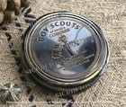 Vintage Boy Scout Of America Brass Compass Manufactured By Taylor Instruments 