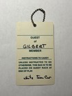 Rare Iconic Butler National Golf Club Guest Golf Bag Tag - Oak Brook  Illinois
