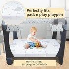 Trifold Pack And Play Mattress 38 x26  N 38x26  Mattress Fold White-4 