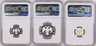 Russia 1993 Set 3 Platinum Proof Coins Ballet Ballerina Ngc Pf69 Mintage-750 Coa
