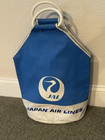Vintage   Jal Japan Airlines   Vinyl Tote W handles   Blue   White   18 x10 x6 