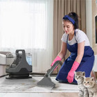 Corded Carpet Cleaner Machine With Water Spray 15 Kpa Powerful Suction Dual Wate