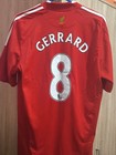 Adidas Liverpool 2008-2010 Home Jersey Steven Gerrard  8 Lfc Carlsberg Nwot
