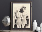 Original Graphite Sketch Woman Figure Drawing Figurative Fine Art