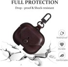 Pu Leather Protective Case Cover Skin   Keychain For Airpod Pro Charging Case
