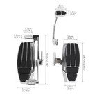 Driver Foot Board Floorboard Kit For Honda Goldwing Gl1800 2001-17 F6b Valkyrie