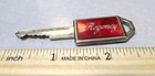 Vintage Oldsmobile Regency Key  Great Red Wording   Logo On Either Side