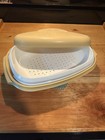 Tupperware  1273-2  Vintage Harvest Gold 3-piece Steamer