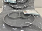 Ezpz Mats Silicone Suction Plate W  Built-in Placemat Brand New Grey X 2