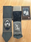 Lot Of 20 Antique vintage Studio Photo Folder cabinet Cards W  3 Photos