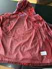 Adidas Originals Women s S Red black Floral Hooded Full Zip Windbreaker 0002