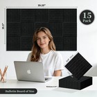 Large Cork Board  59  X 36  1 2  Thick Bulletin Board  15pcs Black Felt Wall Pan