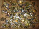 Huge Lot 195  Vintage Metal Picture Buttons - Heads - Anchors -indian Chief   