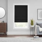 Kylie Black Cordless Blackout Polyester Roman Shade 36 In  W X 64 In  L
