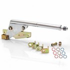 Floor Mount Emergency Parking Brake  Black Boot And Silver Trim Ring Rod Muscle